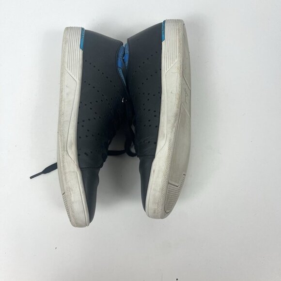 Navyboot Mens Casual Shoes Navy Blue‎ Leather Sneakers EU 41 US 8 Built in Sock - Picture 3 of 8